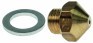 ugello del gas filetto m9x1 ch 12 foro diametro  1,3mm conico