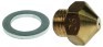 ugello del gas filetto m9x1 ch 12 foro diametro  0,9mm conico