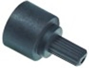 adattatore manopole alb. diametro  10x8mm alb. l 18mm arresto superiore adattabile a zanussi