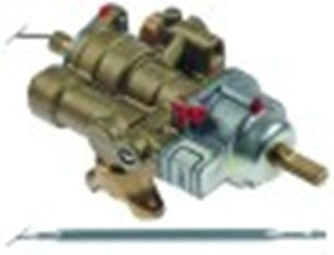 termostato gas pel tipo 25st fino a 280°c entrata gas flangia del tubo diametro 21mm by-pass diametro  0mm