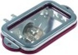 lampada per forni completo l 100mm lar. 55mm 230v 25w attacco e14 squadrato temp. massima 300°c