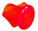 gemma portalampada dimensioni di montaggio diametro 10mm rosso con. 10 pz rotondo