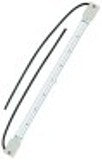 lampada ad infrarossi attacco z-ceramica l 349mm 235v 1000w lunghezza del cavo 200mm trasparente