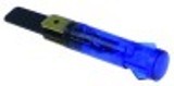 lampada spia diametro  9mm 230v blu attacco faston maschio 6,3mm temp. massima 120°c