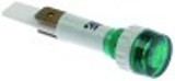 lampada spia diametro  10mm verde 24v attacco faston maschio 6,3mm