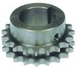 pignone per catene din/iso 06 b-2 divisione 3/8" denti 19 sede albero diametro  30mm h 30mm nt40-50-70