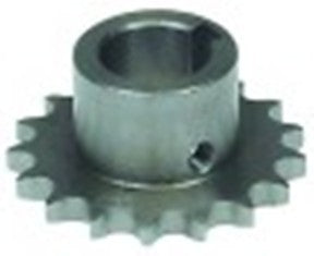 pignone per catene din/iso 06 b-1 divisione 3/8" denti 17 sede albero diametro  20mm h 25mm nt05-10