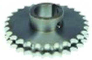pignone per catene din/iso 06 b-2 divisione 3/8" denti 28 sede albero diametro  25mm h 30mm nt40-50-70