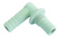 attacco per tubo filetto 3/8" per tubo di 13-13mm ad angolo plastica con. 1 pz