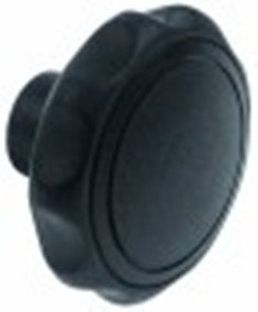 manopola a stella filetto m8x1,25 diametro  31mm l 23,5mm nero