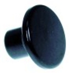 manopola a fungo filetto m6 maniglia diametro  25mm l 17mm plastica nero