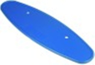 piastra l 269mm lar. 80mm int. dei fori 120mm plastica per maniglia della porta