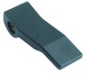 manopola a leva plastica nero asse 6,5x6,5mm