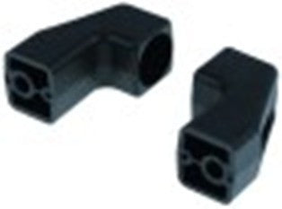 coppia di terminali per maniglia gn 667 tubo diametro  30mm h 59mm a 78mm b 37mm c 56mm plastica