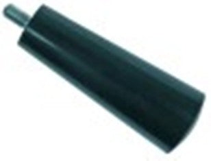 maniglia conica filetto m6 diametro  26mm plastica l 70mm nero lungh. fil. 10mm