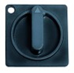 manopola interruttore marcatura zero diametro  56mm alb. diametro  5x5mm nero