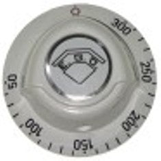 manopola termostato t. mass. 300°c 50-300°c diametro  52mm alb. diametro  6x4,6mm parte piana superiore bianco