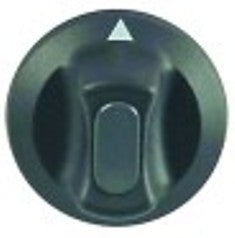 manopola interruttore marcatura zero diametro  42mm alb. diametro  6x4,6mm parte piana superiore nero
