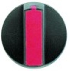 manopola interruttore marcatura zero diametro  67mm alb. diametro  6x4,6mm parte piana superiore nero