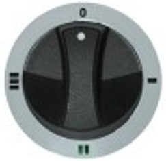 manopola interruttore 4 posizioni diametro  77mm alb. diametro  6x4,6mm parte piana superiore argenteo