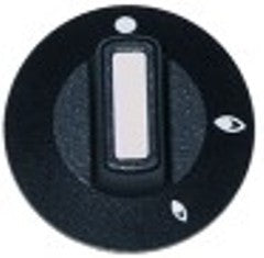 manopola rubinetto del gas senza pos. pilota diametro  50mm alb. diametro  6x4,6mm parte piana superiore nero