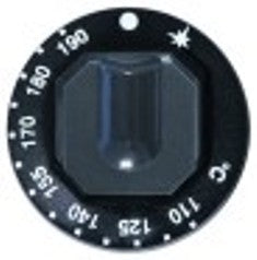 manopola termostato gas t. mass. 190°c campo di lavoro 110-190°c diametro  70mm alb. diametro  10x8mm