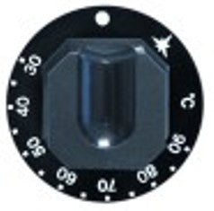 manopola termostato gas t. mass. 90°c campo di lavoro 30-90°c diametro  70mm alb. diametro  8x6,5mm