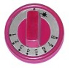 manopola termostato gas 1-8 diametro  76mm alb. diametro  10x8mm parte piana sx rosso