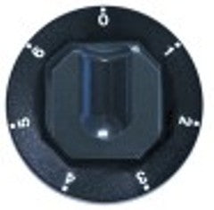 manopola interruttore 7 posizioni diametro  70mm alb. diametro  6x4,6mm parte piana superiore nero