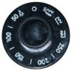 manopola forno diametro  62mm alb. diametro  6x4,6mm parte piana sx nero