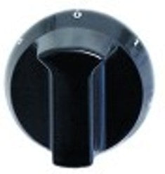 manopola interruttore 7 posizioni diametro  52mm alb. diametro  6x4,6mm parte piana inferiore nero