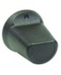 manopola interruttore marcatura zero diametro  40mm alb. diametro  8x6,5mm parte piana superiore nero