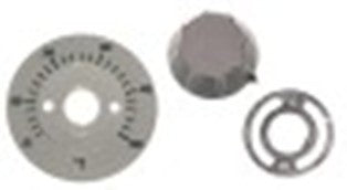 manopola t. mass. 500°c campo di lavoro 20-500°c diametro  50mm alb. diametro  6x4,6mm parte piana inferiore