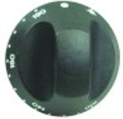 manopola termostato t. mass. 190°c diametro  67mm alb. diametro  10x8mm parte piana superiore nero