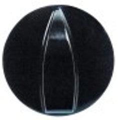 manopola interruttore marcatura zero diametro  42mm alb. diametro  6x4,6mm parte piana superiore nero