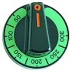 manopola termostato t. mass. 300°c 50-300°c diametro  60mm alb. diametro  6x4,6mm parte piana superiore