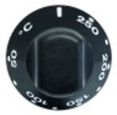 manopola termostato t. mass. 250°c campo di lavoro 50-250°c diametro  55mm alb. diametro  6x4,6mm