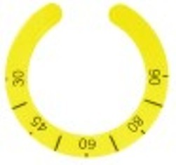 segnalino per manopola termostato t. mass. 90°c 30-90°c giallo