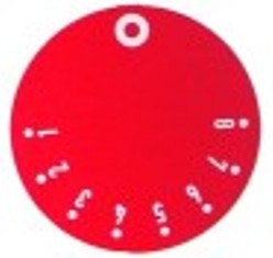 segnalino per manopola termostato gas ega 1-8 diametro  est. 45mm rosso