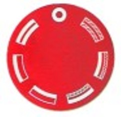 segnalino per manopola forno diametro  est. 45mm rosso