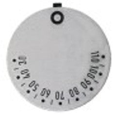 segnalino per manopola termostato t. mass. 110°c 30-110°c angolo di rotazione 270° diametro  est. 45mm
