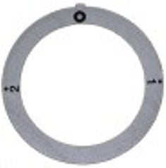 segnalino per manopola argenteo interruttore 2-0-1 1-2°c diametro  est. 59mm int. diametro  45,5mm