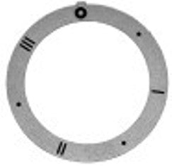 segnalino per manopola argenteo interruttore 7 posizioni diametro  est. 59mm int. diametro  45,5mm