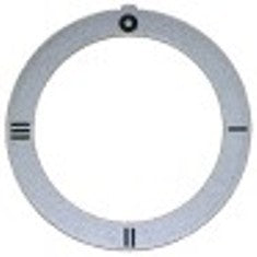 segnalino per manopola argenteo interruttore 4 posizioni diametro  est. 59mm int. diametro  45,5mm