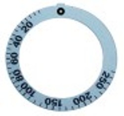 segnalino per manopola argenteo termostato t. mass. 270°c 0-270°c angolo di rotazione 250°