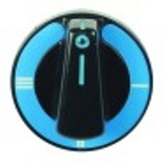 manopola interruttore 4 posizioni diametro  60mm alb. diametro  6x4,6mm parte piana superiore nero