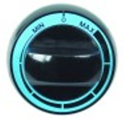 manopola regolatore di energia min/max diametro  72mm alb. diametro  6x4,6mm parte piana superiore nero