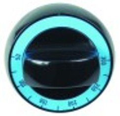 manopola termostato t. mass. 300°c 50-300°c diametro  72mm alb. diametro  6x4,6mm parte piana superiore nero