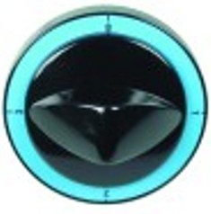 manopola interruttore 4 posizioni diametro  82mm alb. diametro  6x4,6mm parte piana superiore nero