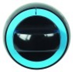manopola interruttore marcatura zero diametro  72mm alb. diametro  6x4,6mm parte piana superiore nero